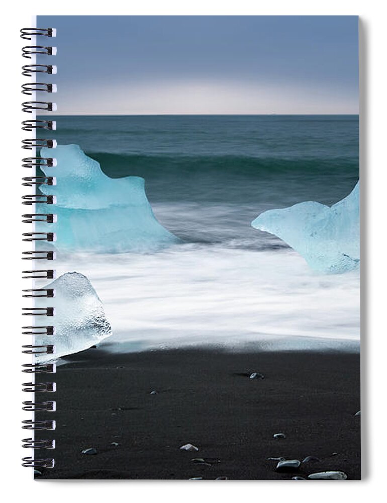 Scenics Spiral Notebook featuring the photograph Arctic Ocean Jokulsarlon, Iceland by Daitozen