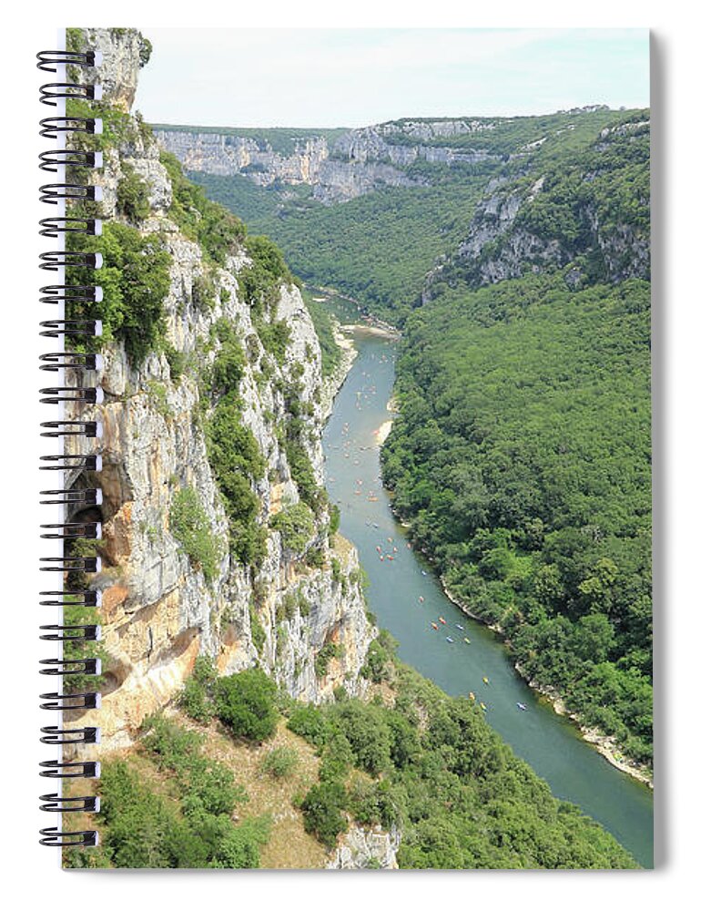 Scenics Spiral Notebook featuring the photograph Ardéche, France by Basieb