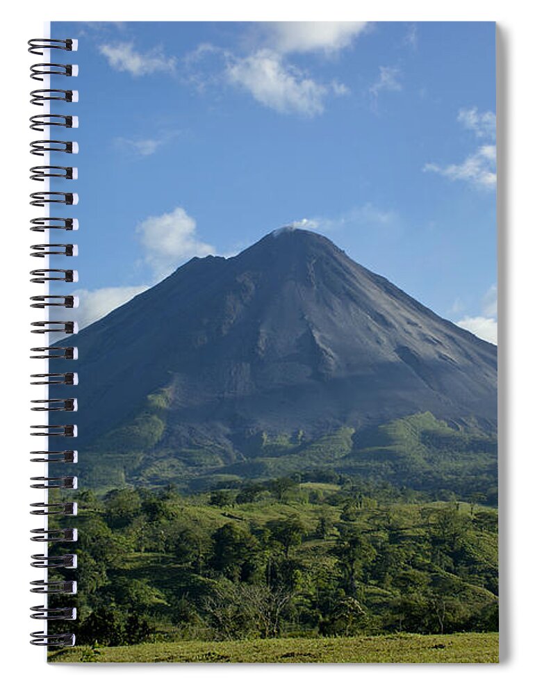 Arenal Volcano Spiral Notebook featuring the photograph Arenal Volcano by Brian Kamprath