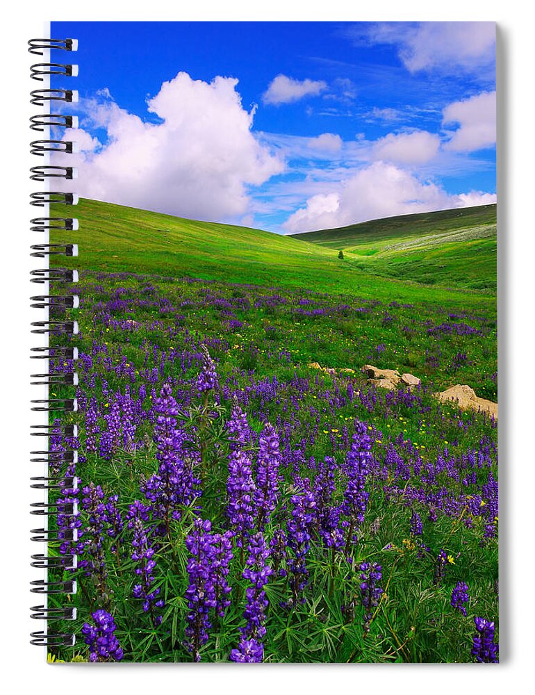 Hiking Spiral Notebook featuring the photograph Aroma Of Summer by Kadek Susanto