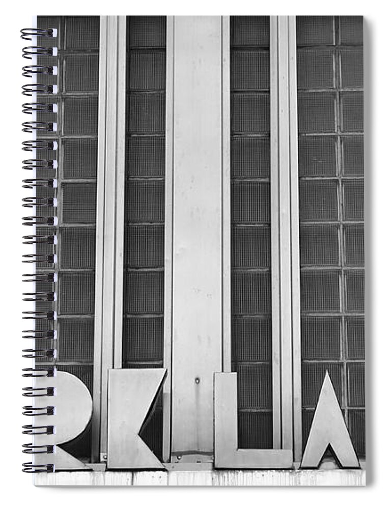 Montreal Spiral Notebook featuring the photograph Art Deco Address in Montreal by Nina Silver