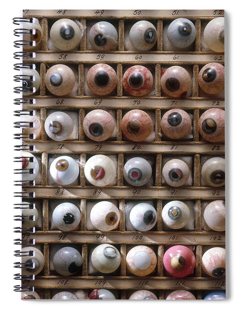 Medical Spiral Notebook featuring the photograph Artificial Eyes Disorders by Brooks Brown