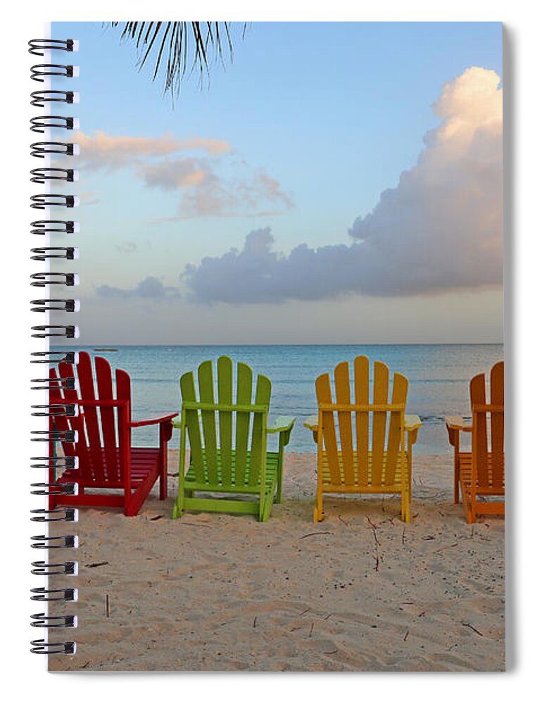 Aruba Spiral Notebook featuring the photograph Aruba Sunrise 0746a by Jack Schultz