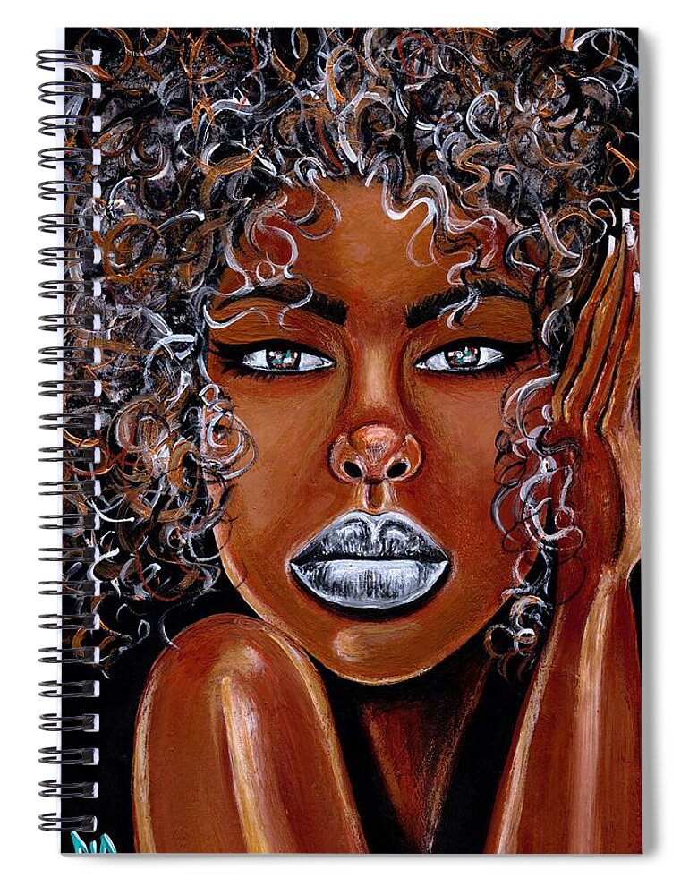 Artbyria Spiral Notebook featuring the photograph As I lay by Artist RiA