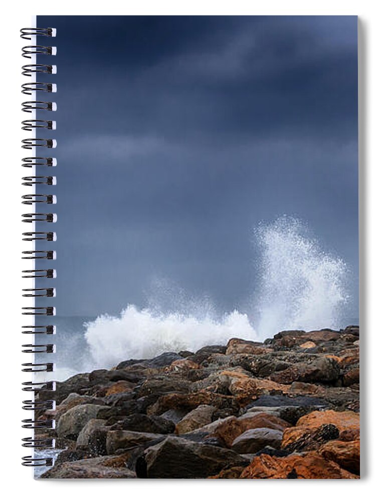 Storm Spiral Notebook featuring the photograph As The Storm Turns by David Millenheft