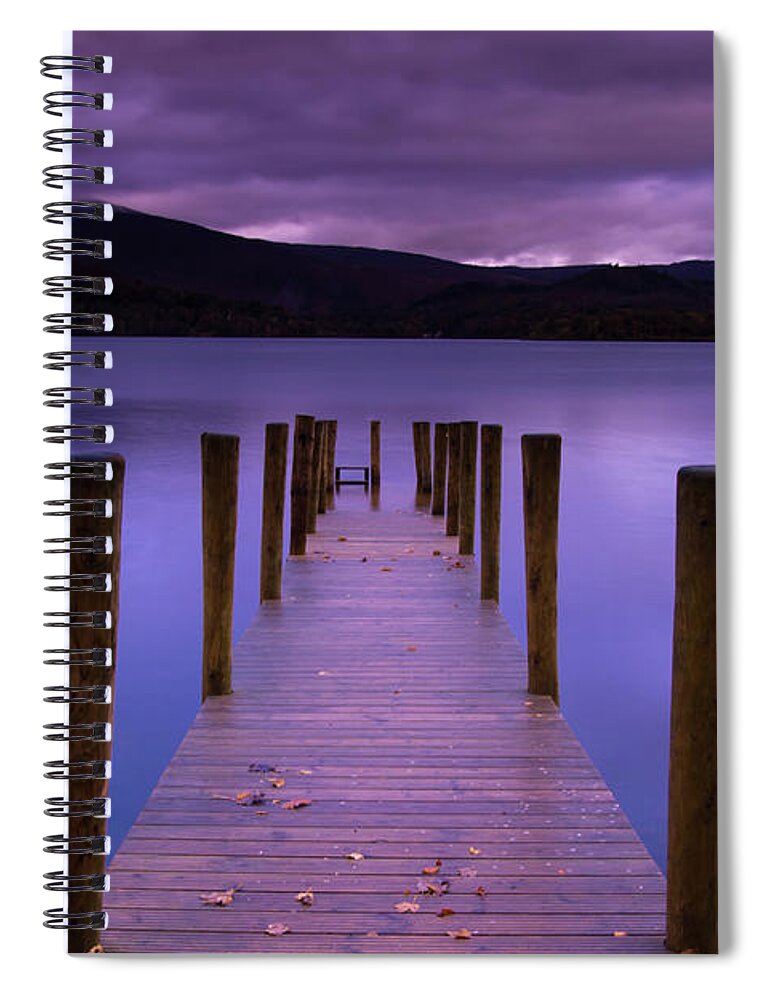 Scenics Spiral Notebook featuring the photograph Ashness Pier Sunrise by Howard Brown Photography