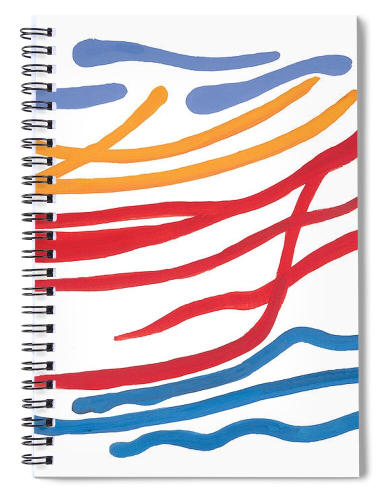 Nautic Spiral Notebook featuring the painting At Sea by Bjorn Sjogren