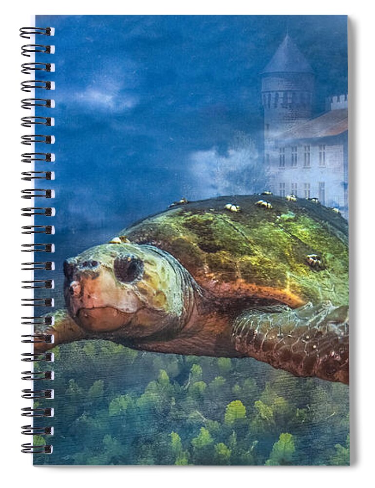 Clouds Spiral Notebook featuring the photograph Atlantis by Debra and Dave Vanderlaan