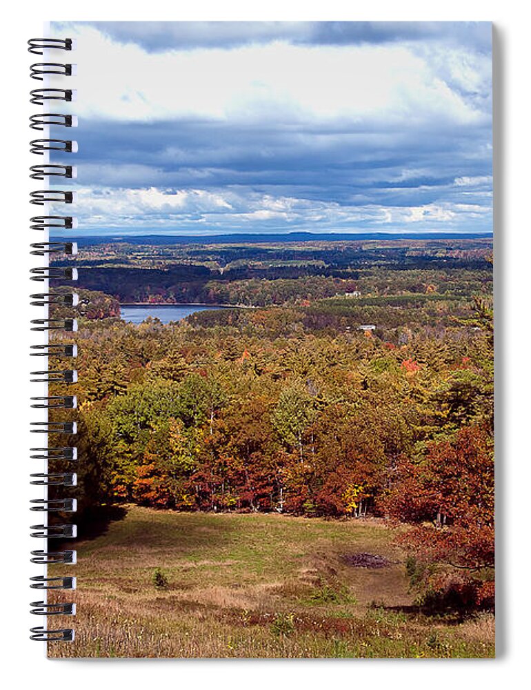 Pine Mountain Spiral Notebook featuring the photograph Atop Pine Mountain by Gwen Gibson