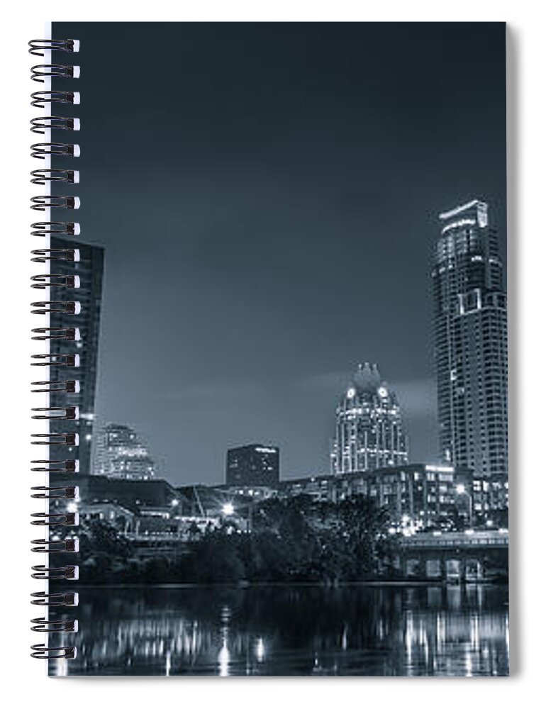 Austin Spiral Notebook featuring the photograph Austin SKyline by David Morefield
