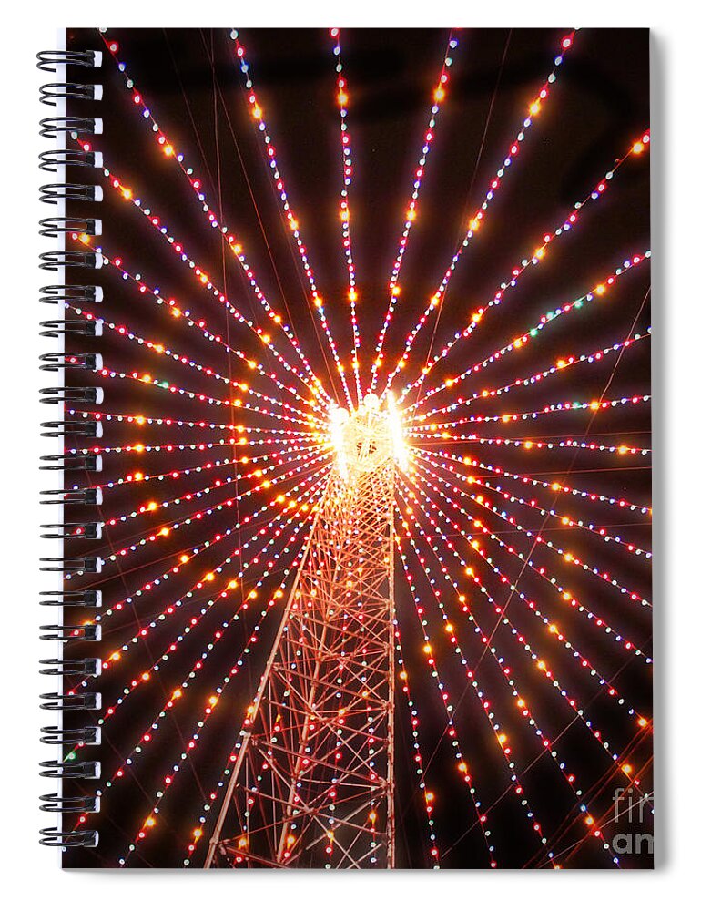 Austin Trail Of Lights Spiral Notebook featuring the photograph Austin Texas Trail of Lights by Svetlana Novikova