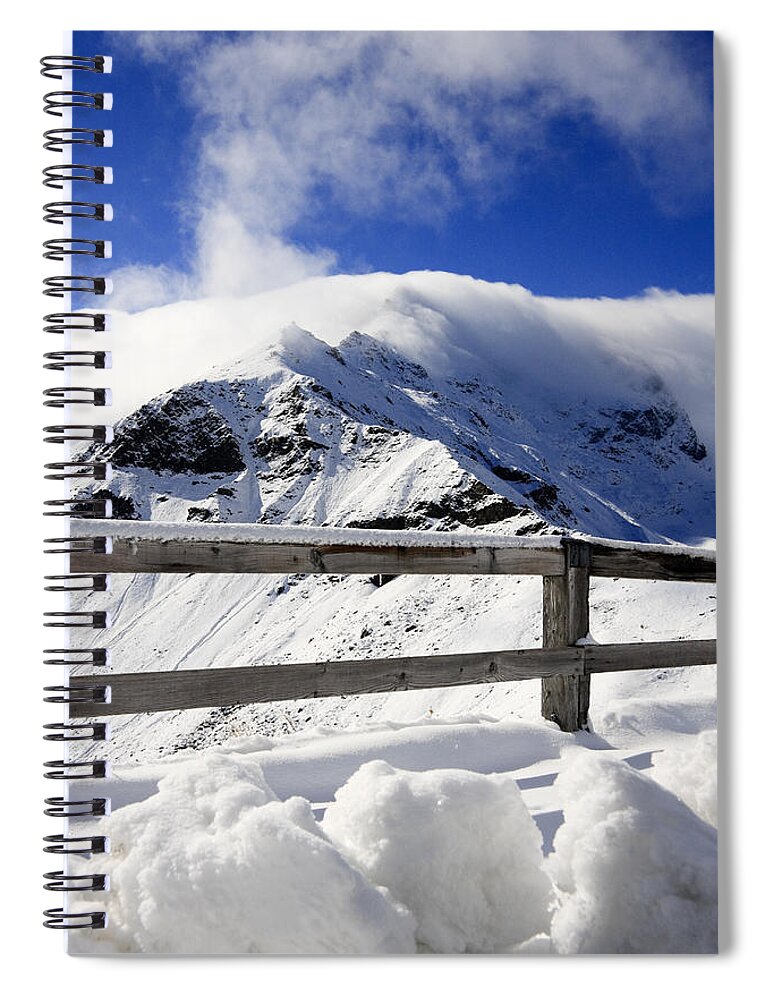 Austria Spiral Notebook featuring the photograph Austrian Mountains by Sue Leonard