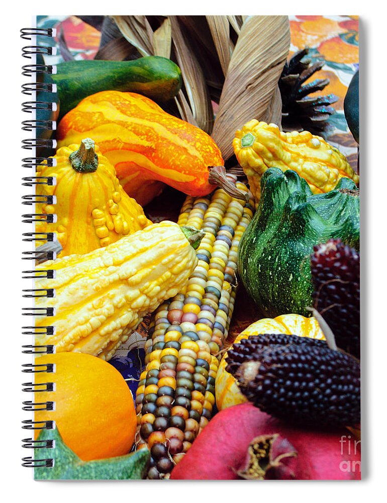 Sukkot Spiral Notebook featuring the photograph Autumn Harvest by Tikvah's Hope