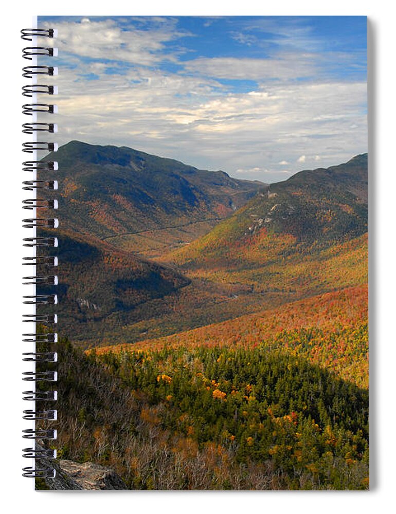 Autumn Spiral Notebook featuring the photograph Autumn in Crawford Notch by Ken Stampfer