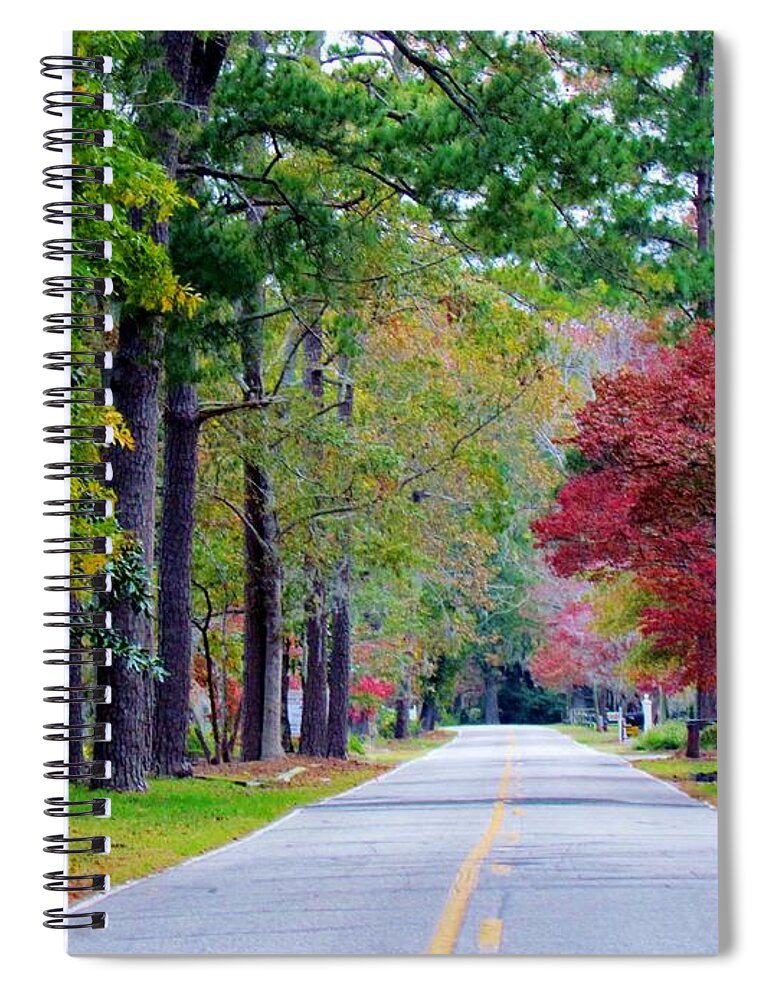 Autumn Spiral Notebook featuring the photograph Autumn In The Air by Cynthia Guinn