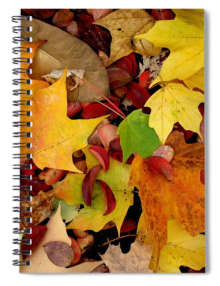 Leaves Spiral Notebook featuring the photograph Autumn Moods 19 by Rodney Lee Williams