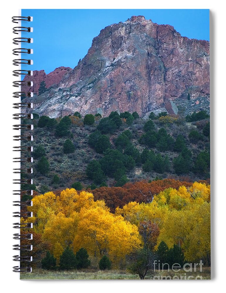 Garden Of The Gods; Autumn Spiral Notebook featuring the photograph Autumn of the Gods by Steven Krull
