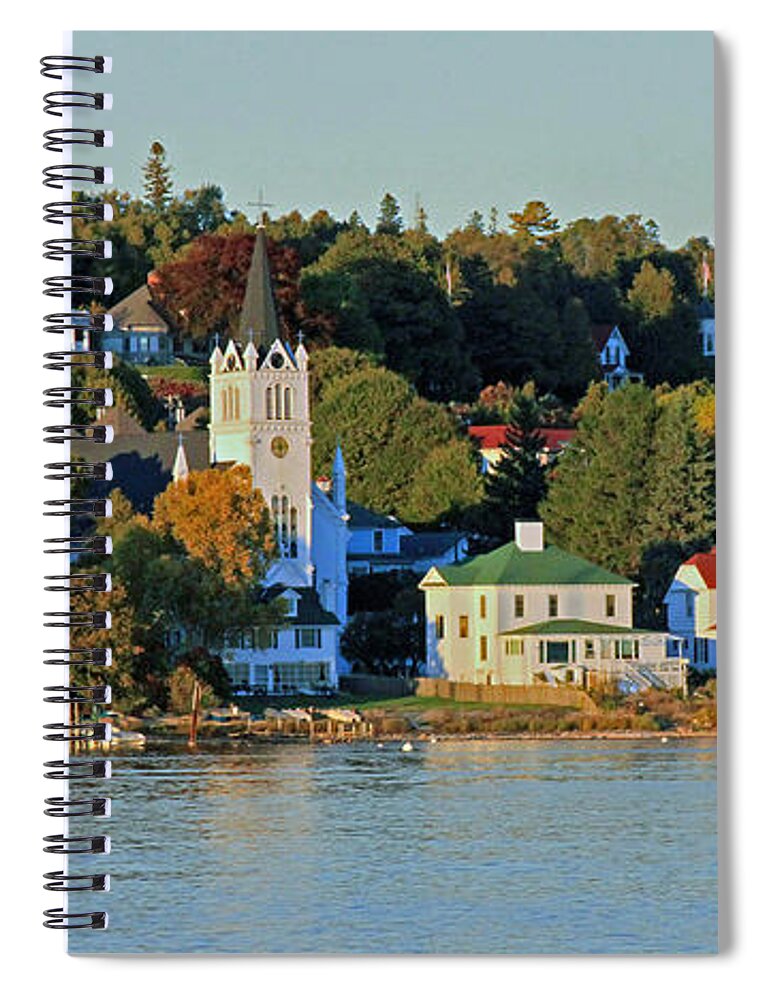 St. Annes Spiral Notebook featuring the photograph Autumn on Mackinac Island by Jackson Pearson