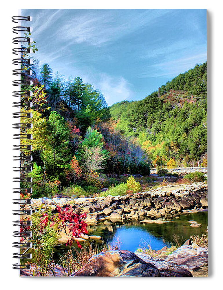Ocoee Spiral Notebook featuring the photograph Autumn on the Ocoee by Kristin Elmquist