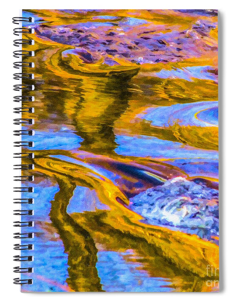 Reflections Spiral Notebook featuring the photograph Autumnal Reflections by Liz Leyden