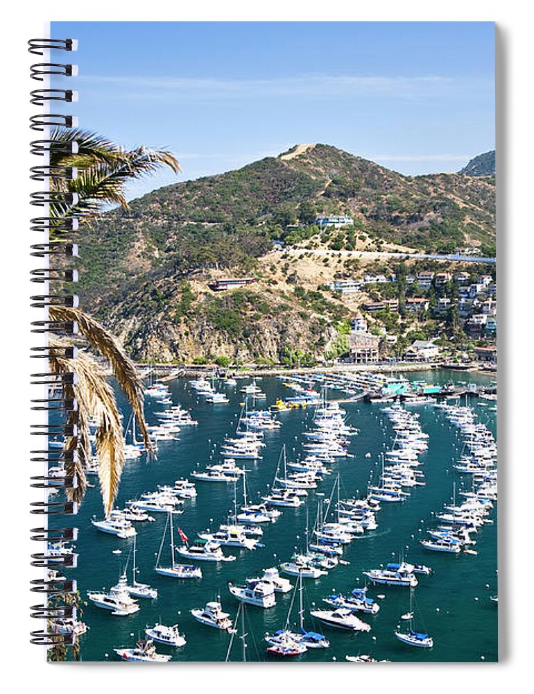 Scenics Spiral Notebook featuring the photograph Avalon Harbour From The North Side by Matthew Micah Wright