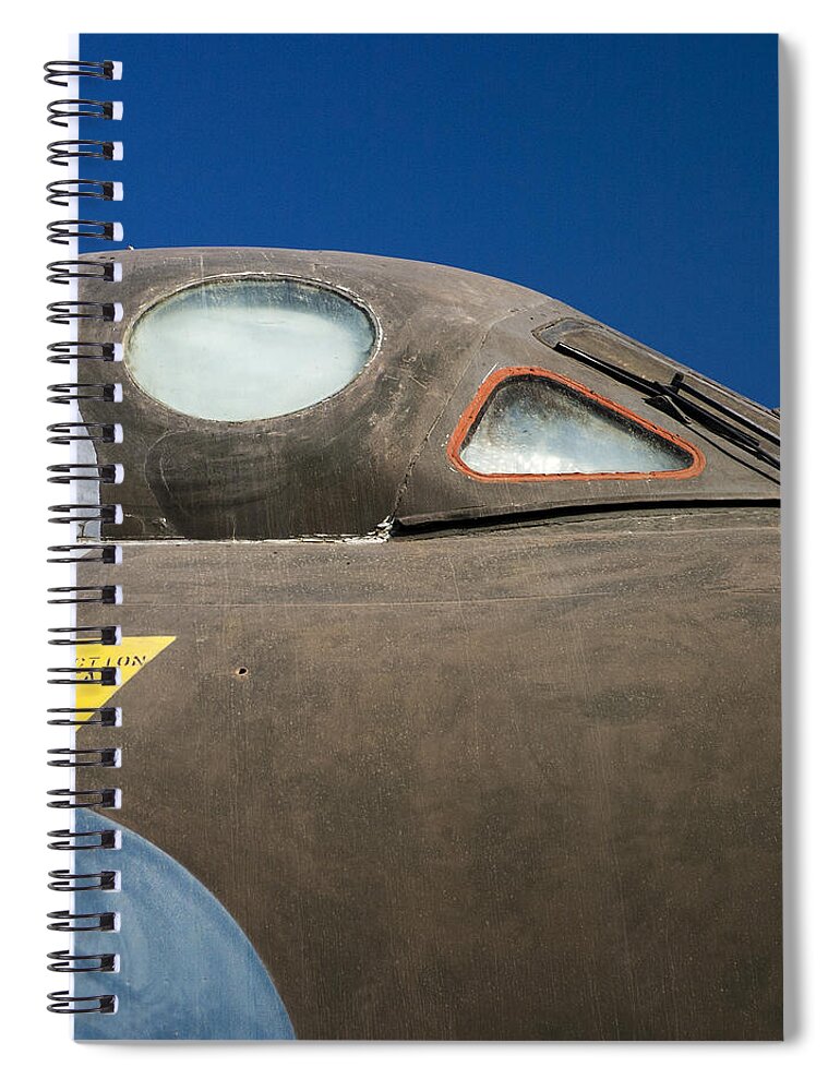 Avro Vulcan B.mk 2 Bomber Spiral Notebook featuring the photograph Avro Vulcan B.Mk 2 Bomber by Carol Leigh