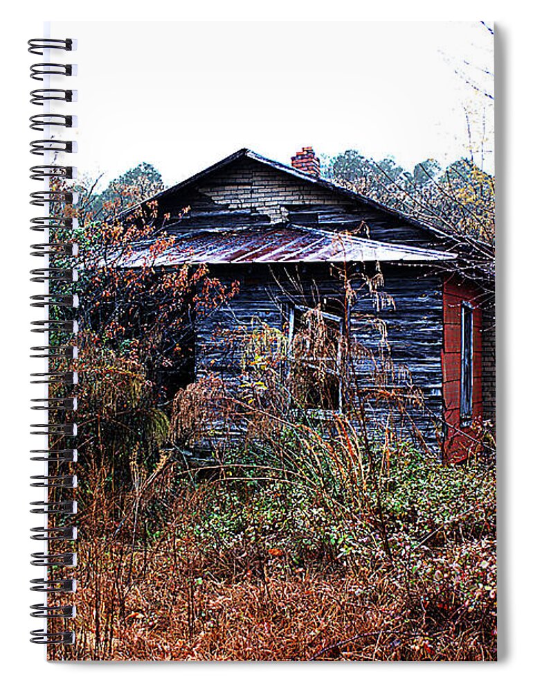 Cabin Spiral Notebook featuring the photograph Back in the woods by Chauncy Holmes