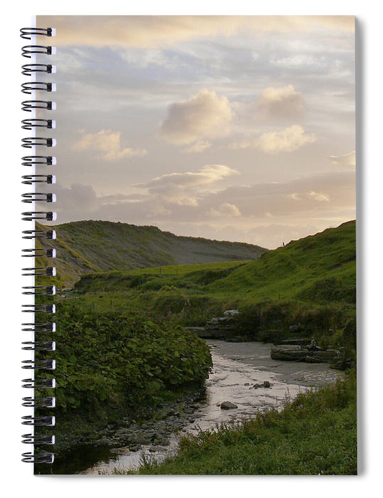 Travel Spiral Notebook featuring the photograph Backroads Ireland by Mike McGlothlen