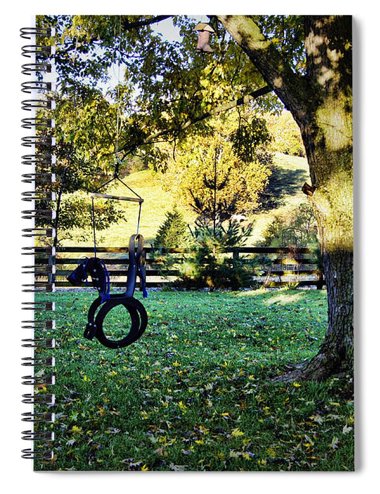 Backyard Spiral Notebook featuring the photograph Backyard Retreat by Cricket Hackmann