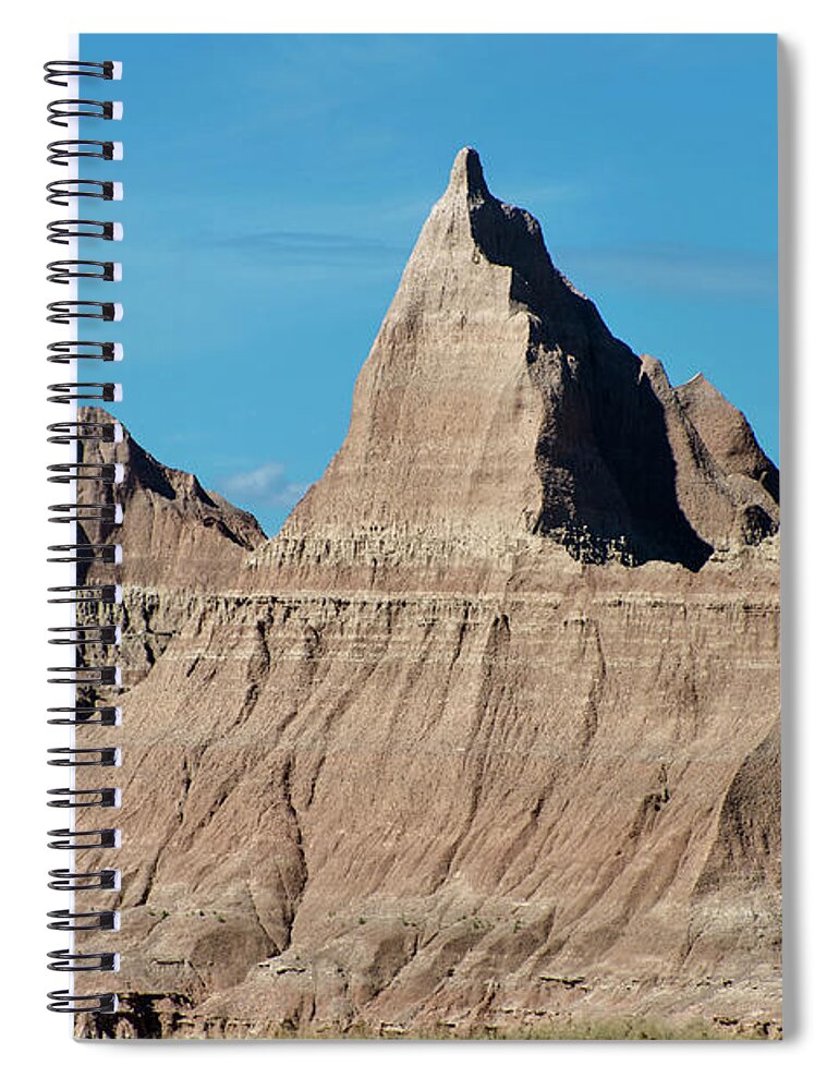 Tranquility Spiral Notebook featuring the photograph Badlands National Park, South Dakota by Mark Newman
