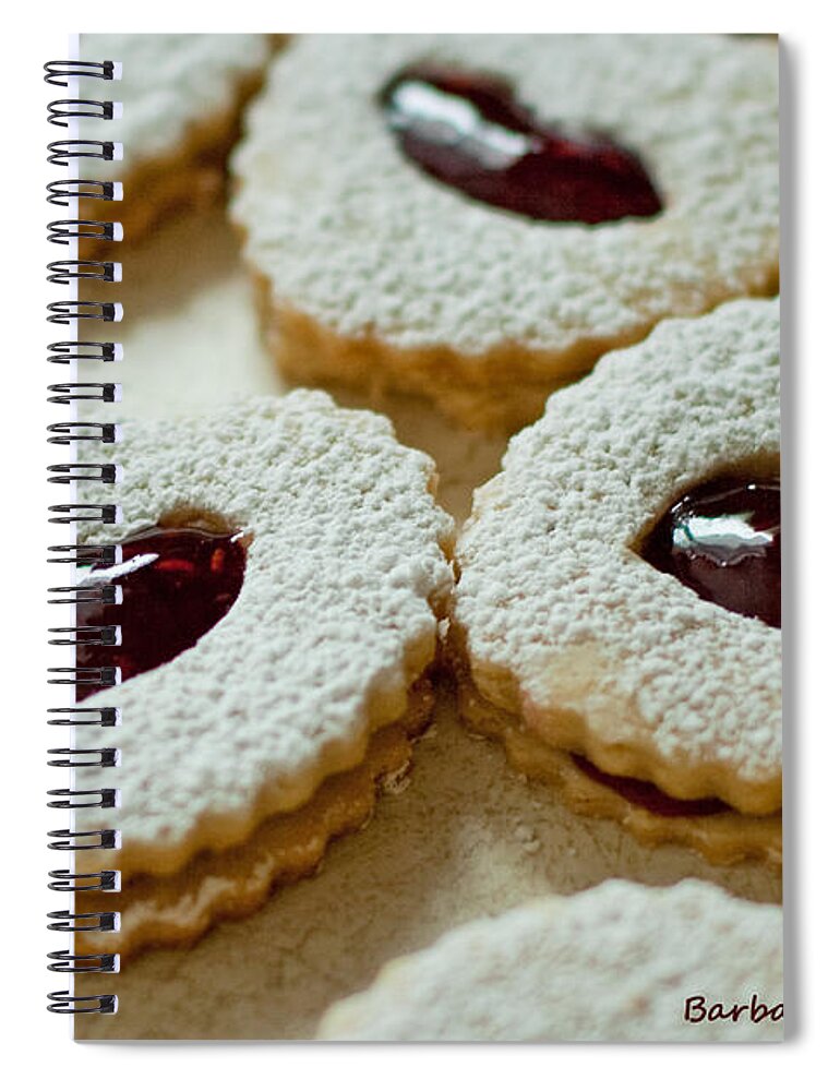 Cookie Spiral Notebook featuring the photograph Baked With Love by Barbara McMahon
