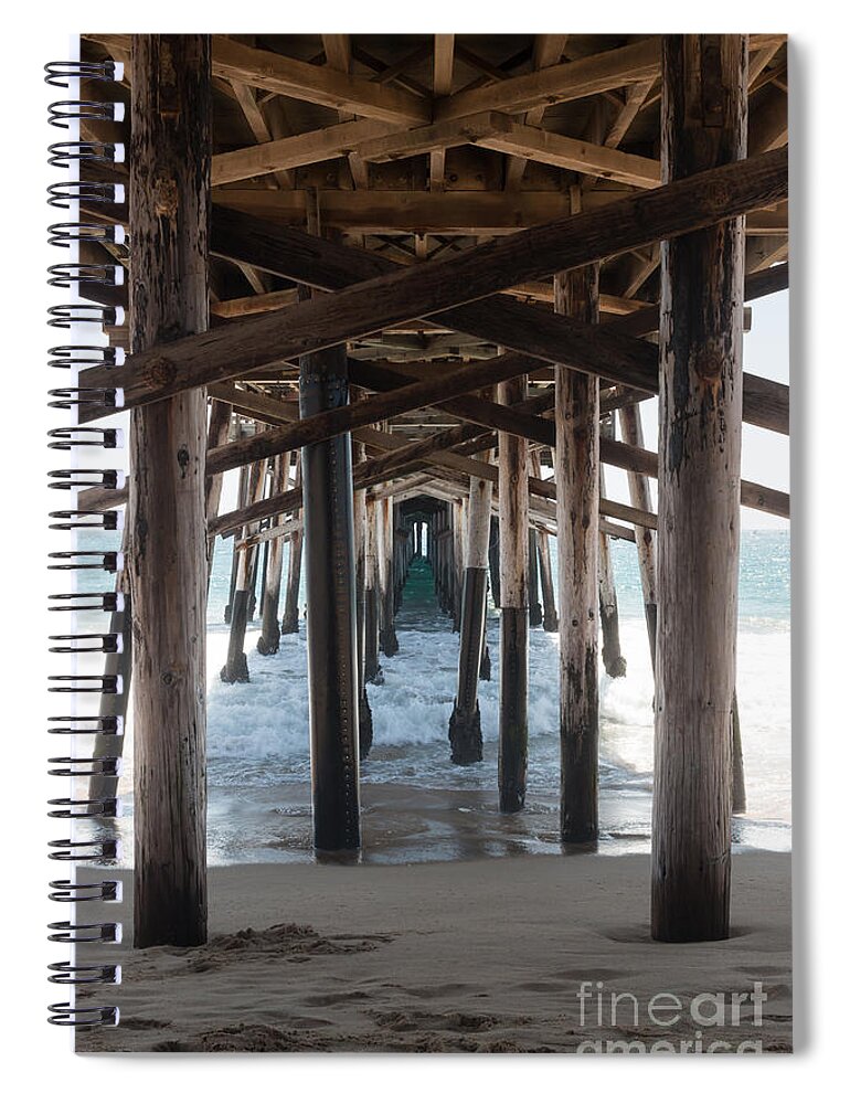 California Spiral Notebook featuring the photograph Balboa Pier by Ana V Ramirez