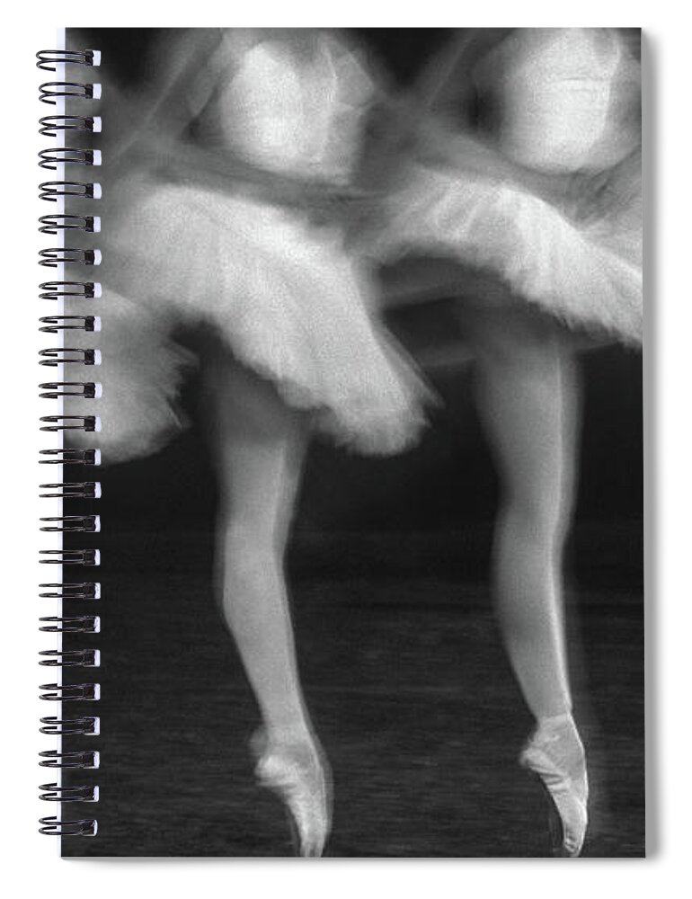 Ballet Dancer Spiral Notebook featuring the photograph Ballerinas by Ihsanyildizli