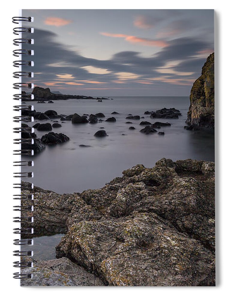 Ballintoy Spiral Notebook featuring the photograph Ballintoy Sea Stack 2 by Nigel R Bell