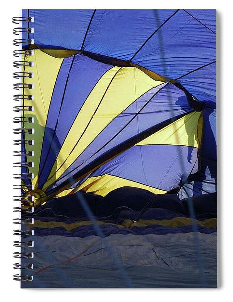 Silhouette Spiral Notebook featuring the photograph Balloon Fantasy 4 by Allen Beatty