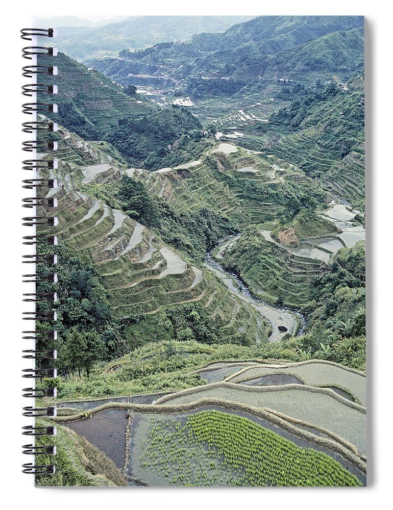 Agriculture Spiral Notebook featuring the photograph Banaue Rice Terraces by F. Stuart Westmorland