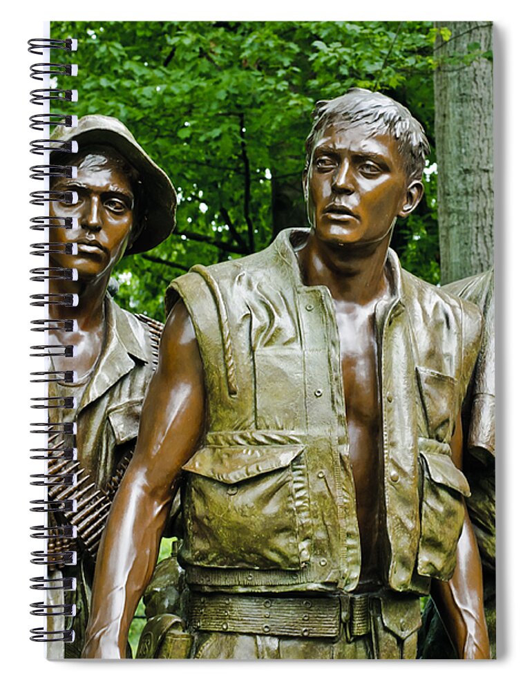 Bronze Spiral Notebook featuring the photograph Band of Brothers by Christi Kraft
