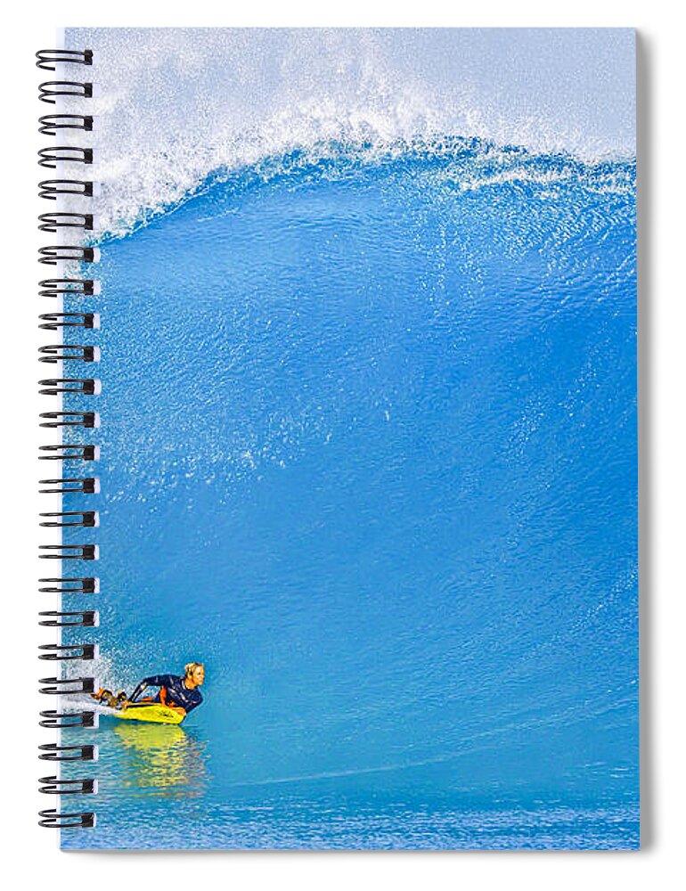 Banzai Pipeline Spiral Notebook featuring the photograph Banzai Pipeline The Perfect Wave by Aloha Art
