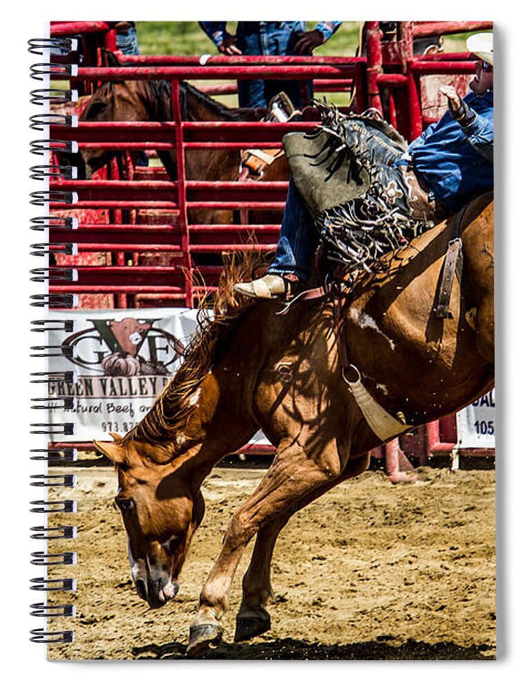 Animals Spiral Notebook featuring the photograph Bareback Riding by Eleanor Abramson