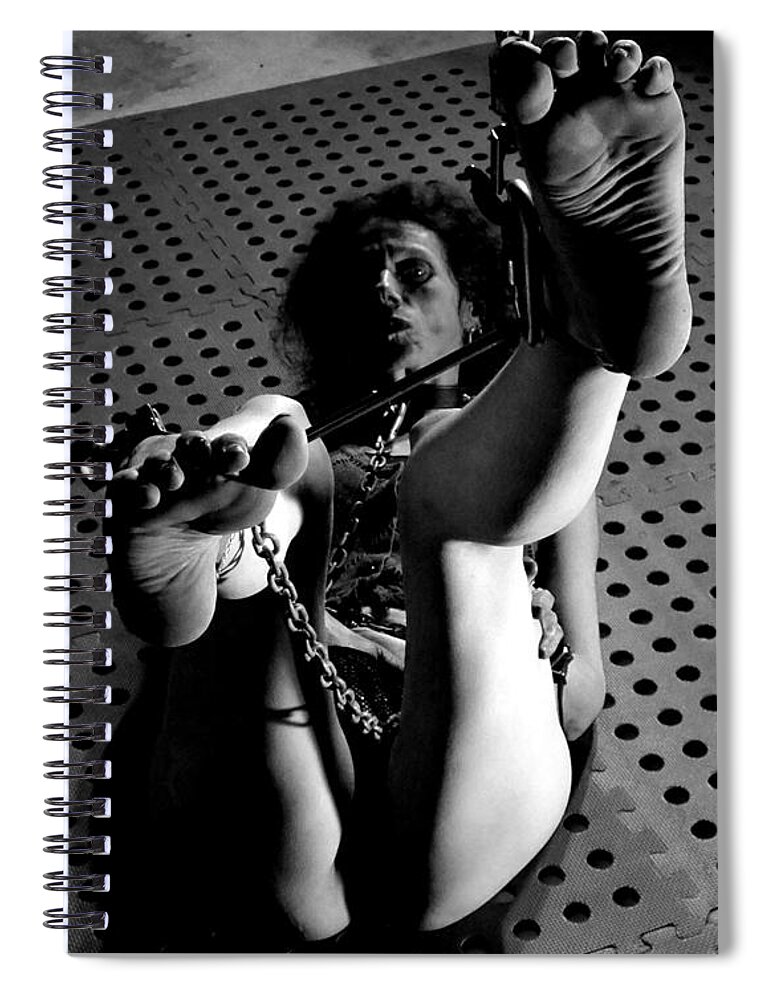 Hot Spiral Notebook featuring the photograph Baring her soles by Guy Pettingell