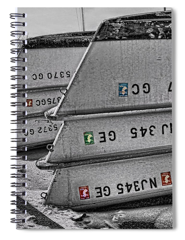 Barnegat Boats Spiral Notebook featuring the photograph Barnegat Boats II by Lee Dos Santos