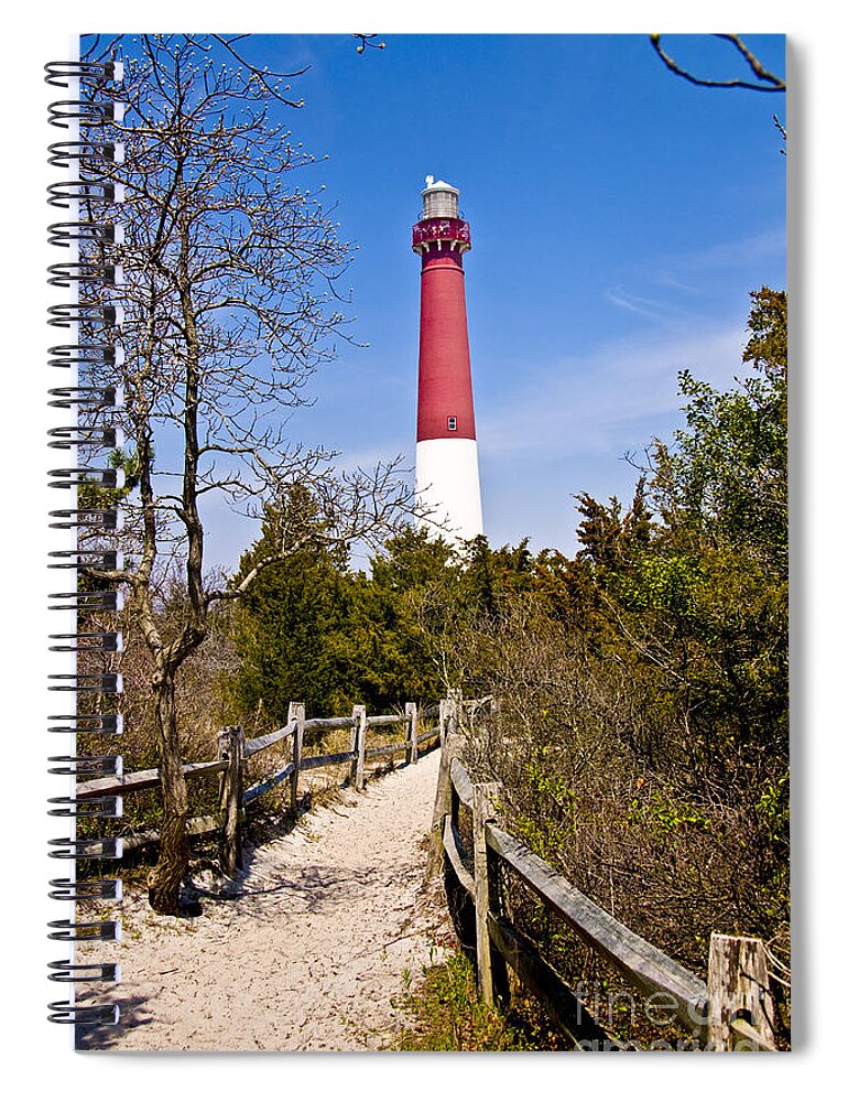 Lighthouses Spiral Notebook featuring the photograph Barnegat Lighthouse II by Anthony Sacco