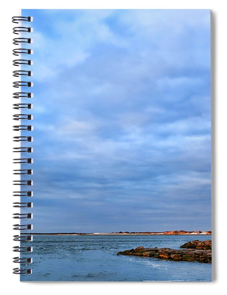 Barnegat Spiral Notebook featuring the photograph Barnegat Lighthouse by Olivier Le Queinec