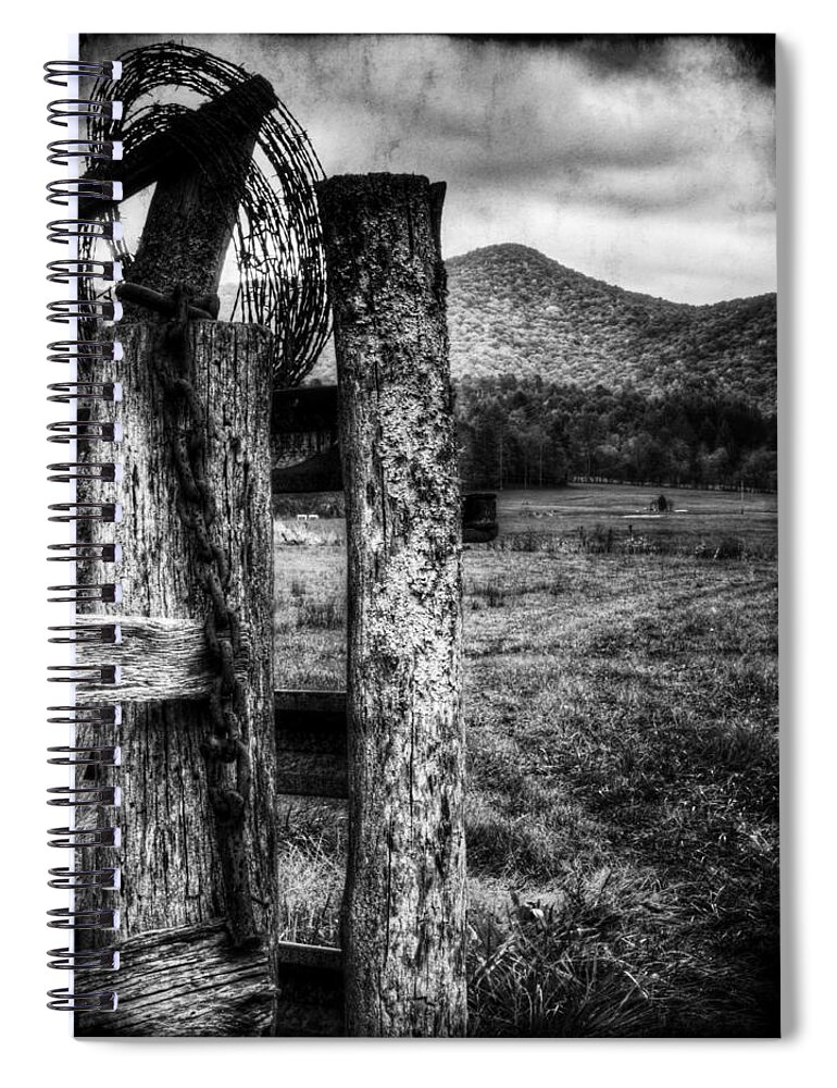 Hope Spiral Notebook featuring the photograph Barrier by Greg and Chrystal Mimbs
