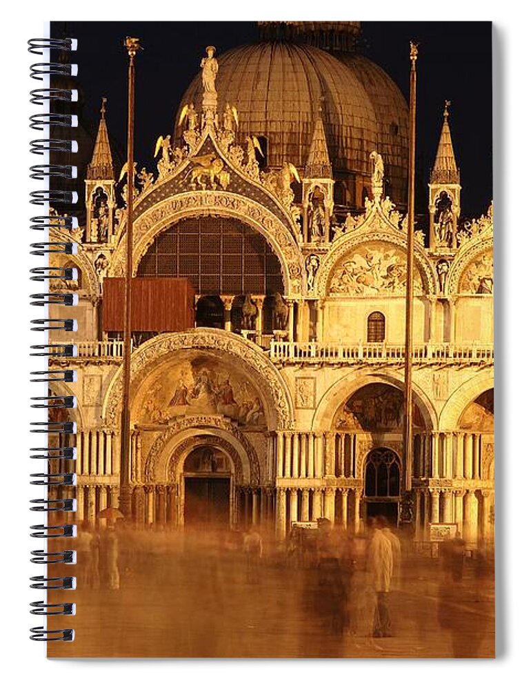 Venice Spiral Notebook featuring the photograph Basilica di San Marco by George Buxbaum