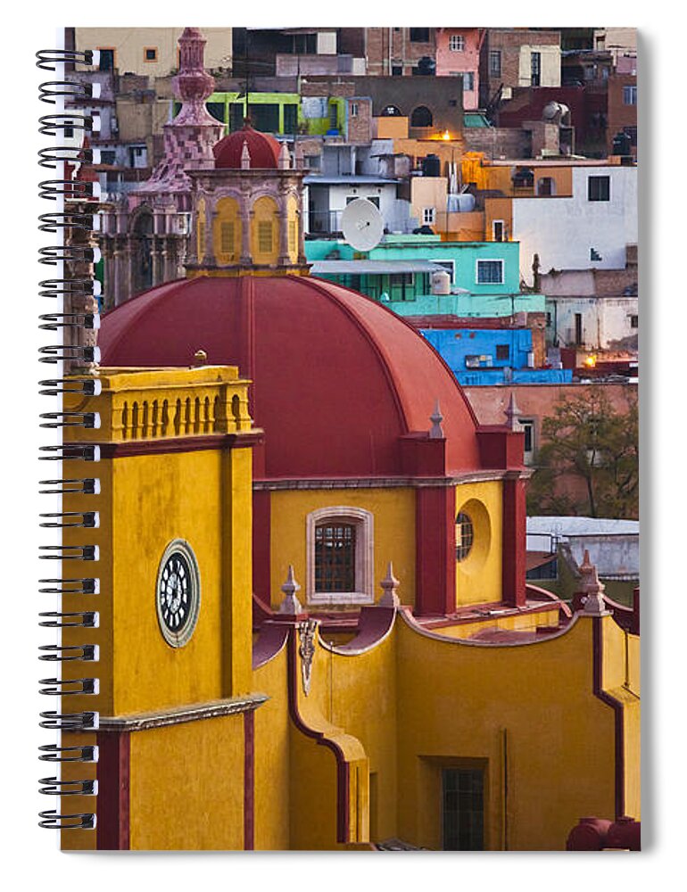 Craig Lovell Spiral Notebook featuring the photograph Basilica of Our Lady of Guanajuato Mexico by Craig Lovell