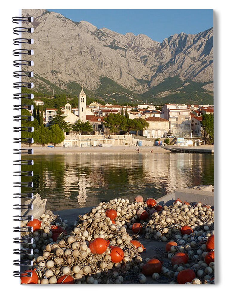 Baska Voda Spiral Notebook featuring the photograph Baska Voda - Croatia by Phil Banks