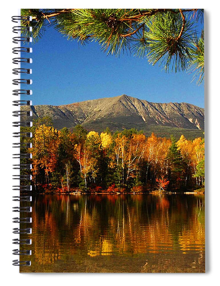 Reflections Spiral Notebook featuring the photograph Baxter Fall Reflections by Alana Ranney
