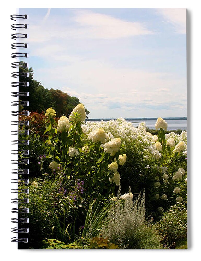 Ocean New Engalnd. Rhode Island Spiral Notebook featuring the photograph Bay view Bristol Rhode Island by Tom Prendergast