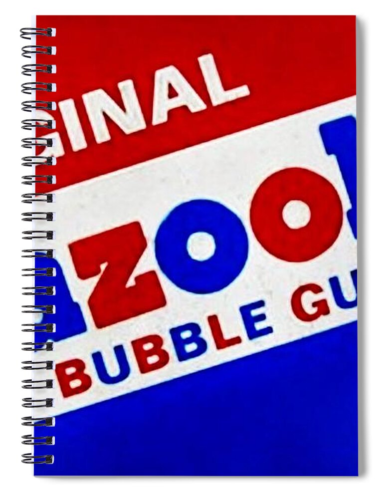 Bazooka Spiral Notebook featuring the photograph Bazooka Bubble Gum by Rob Hans